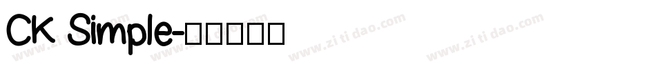 CK Simple字体转换